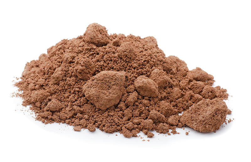 raw clay powder